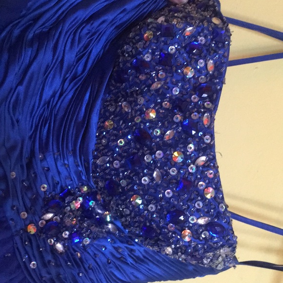 Royal Blue Prom Dress - Picture 2 of 6